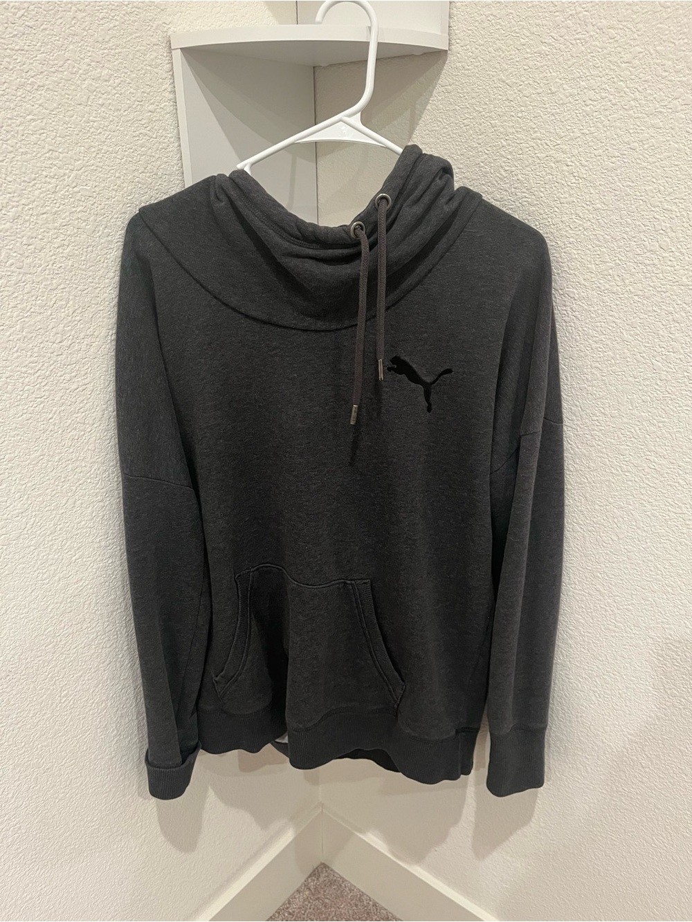 Puma Dark Gray Cowl Neck Pullover Sweatshirt